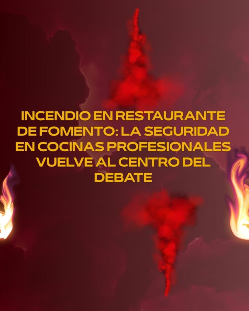 Incendio en restaurante de Fomento: la seguridad en cocinas profesionales vuelve al centro del debate