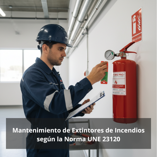 Mantenimiento de Extintores de Incendios según la Norma UNE 23120: La seguridad contra incendios comienza con el mantenimiento correcto de tus equipos.