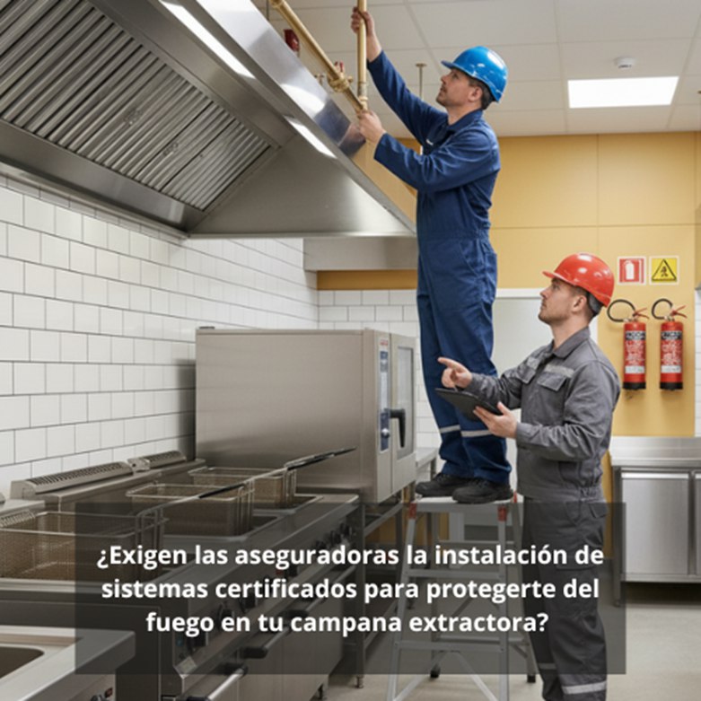 ¿Exigen las aseguradoras la instalación de sistemas certificados para protegerte del fuego en tu campana extractora? Las nuevas exigencias