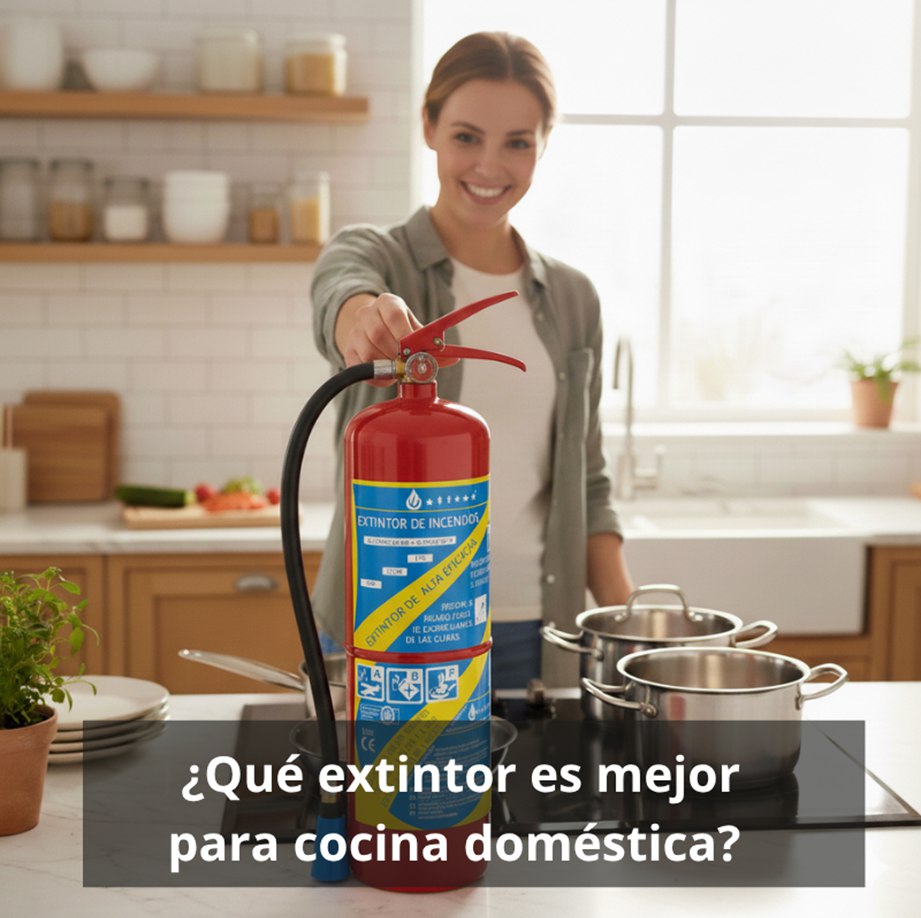 ¿Qué extintor es mejor para cocina doméstica? Guía para elegir el adecuado para tu hogar