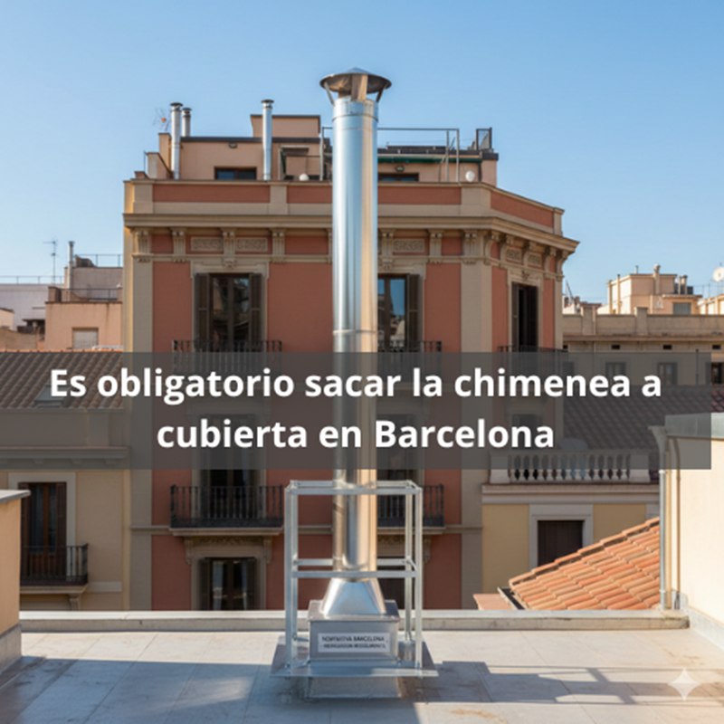 ¿Es obligatorio sacar la chimenea a cubierta en Barcelona? Normativa esencial para la evacuación de humos en Barcelona.