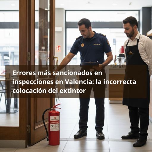Fallos críticos detectados en controles de seguridad en Valencia por una instalación deficiente del extintor