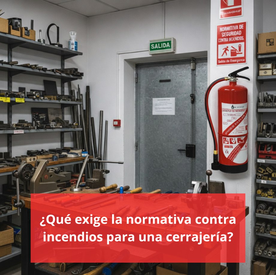 ¿Qué exige la normativa contra incendios para una cerrajería? El punto crítico que frena licencias.