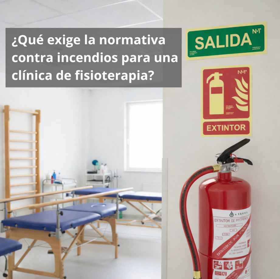 ¿Qué exige la normativa contra incendios para una clínica de fisioterapia? Seguridad obligatoria desde el primer día de actividad.