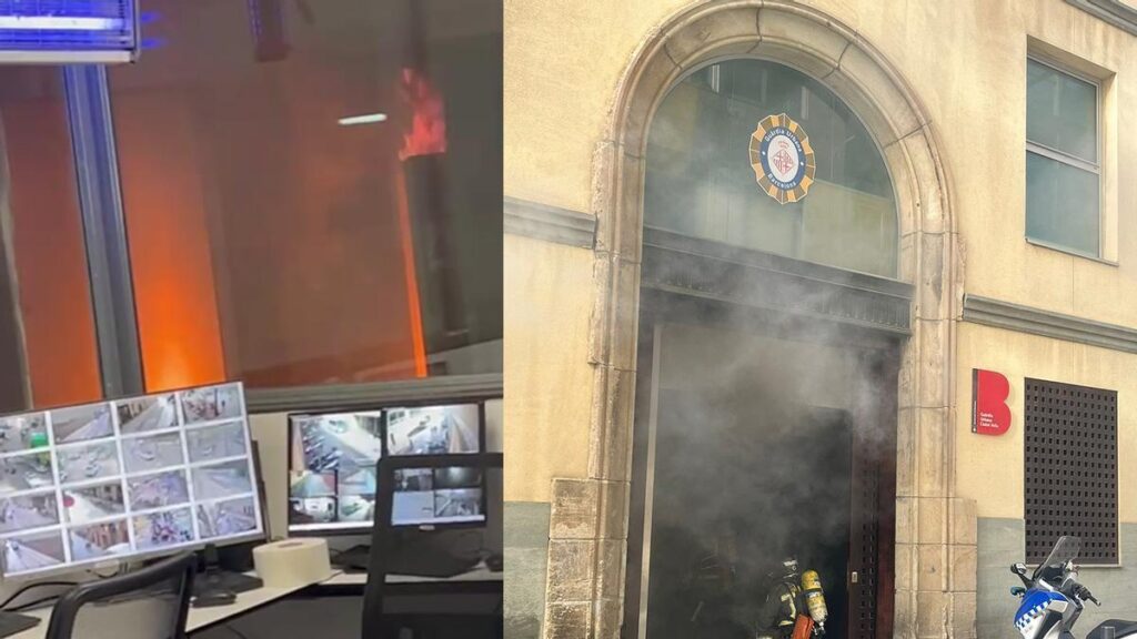 Incendio en la comisaría de Ciutat Vella de la Guardia Urbana de Barcelona reabre el debate sobre la seguridad de las instalaciones policiales. Un fuego en pleno