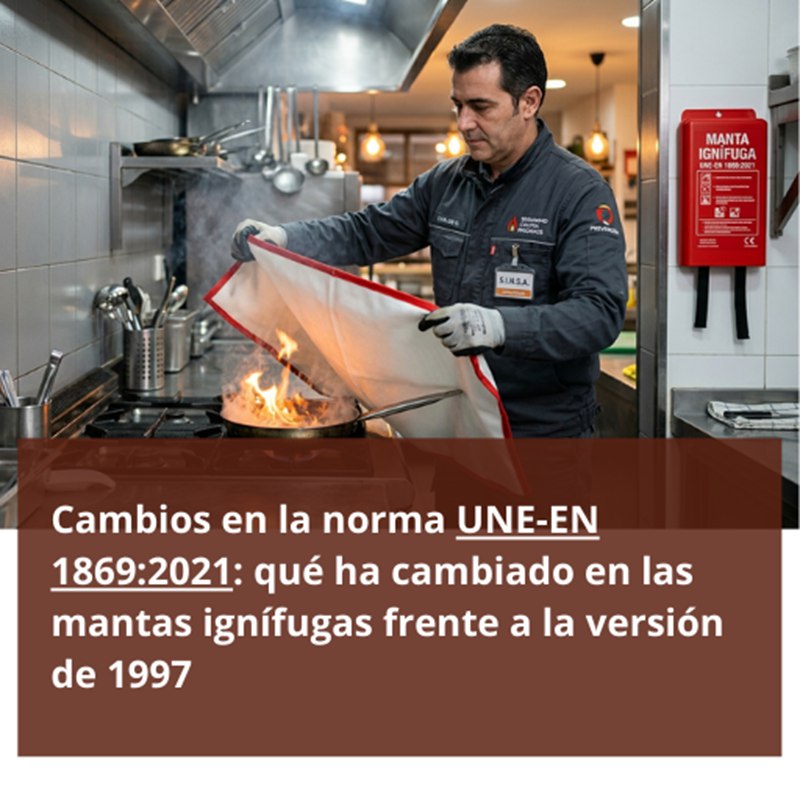 Cambios en la norma UNE-EN 1869:2021: qué ha cambiado en las mantas ignífugas frente a la versión de 1997. Actualización normativa