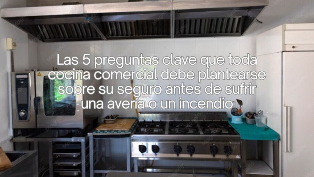 Las 5 preguntas clave que toda cocina comercial debe plantearse sobre su seguro antes de sufrir una avería o un incendio