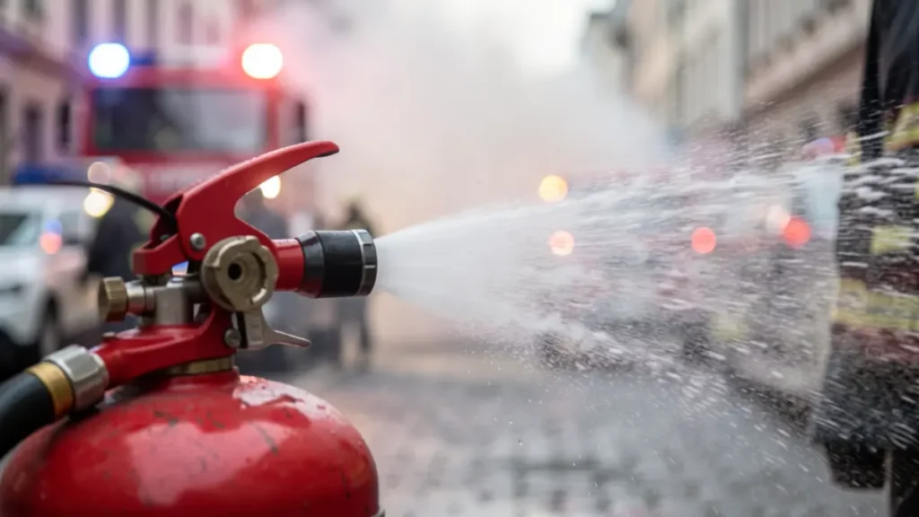 Evacuación en una torre empresarial de Madrid tras una explosión que originó un incendio en las alturas