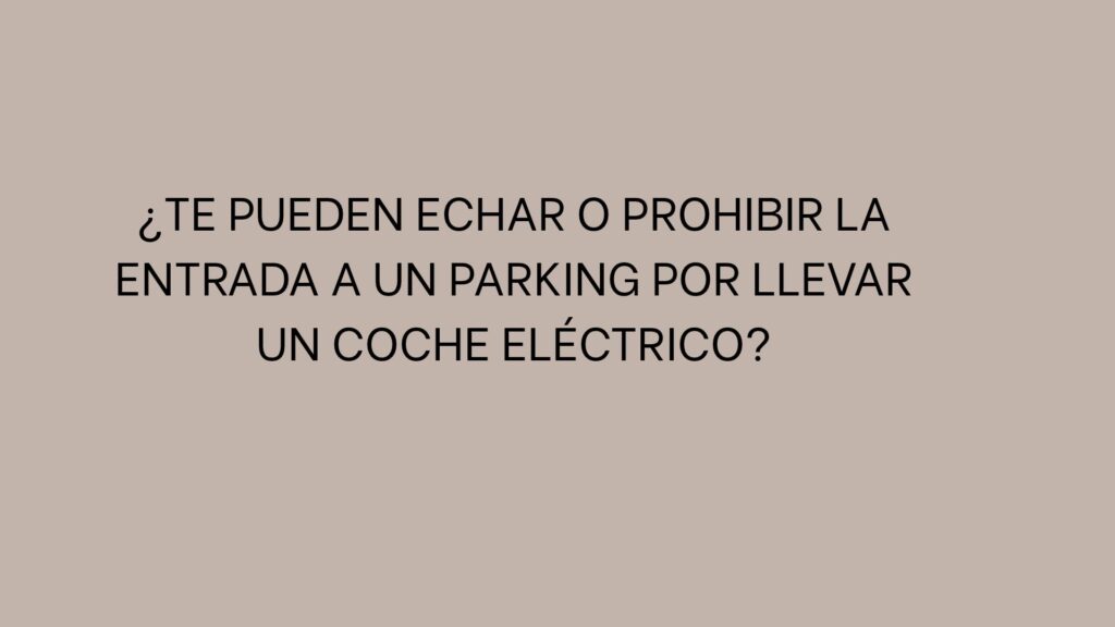 entrada a un parking