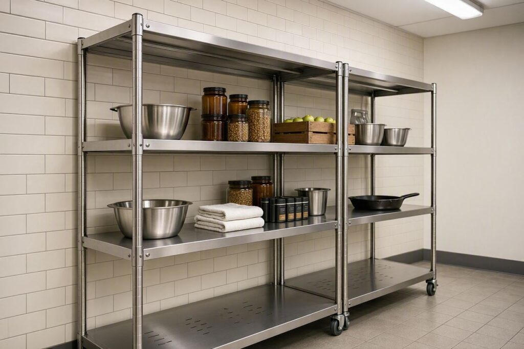 Descubre dónde comprar estanterías inoxidables para cocinas profesionales y cómo elegir medidas, materiales y capacidad. ¡Encuentra la mejor opción!